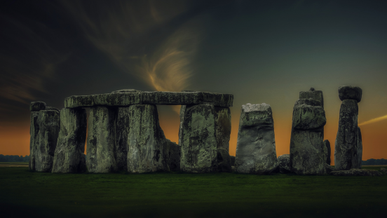 stonehenge at night