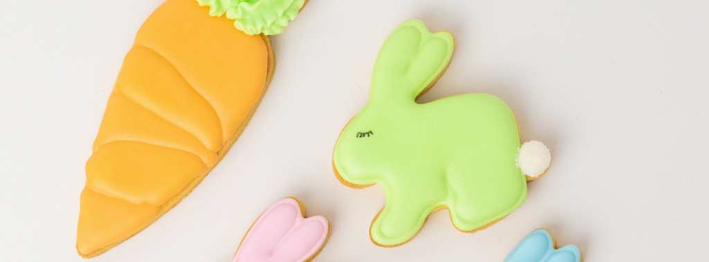 easter cookies - carrot and bunny