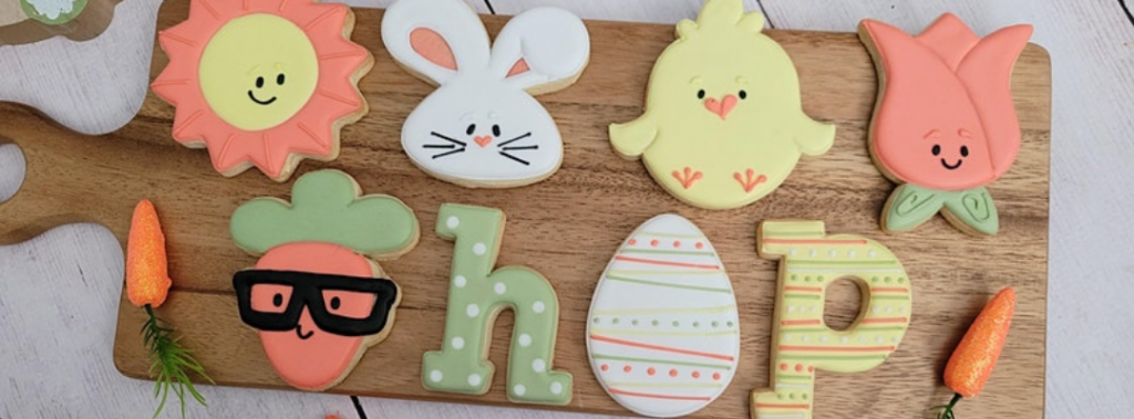 easter character cookies
