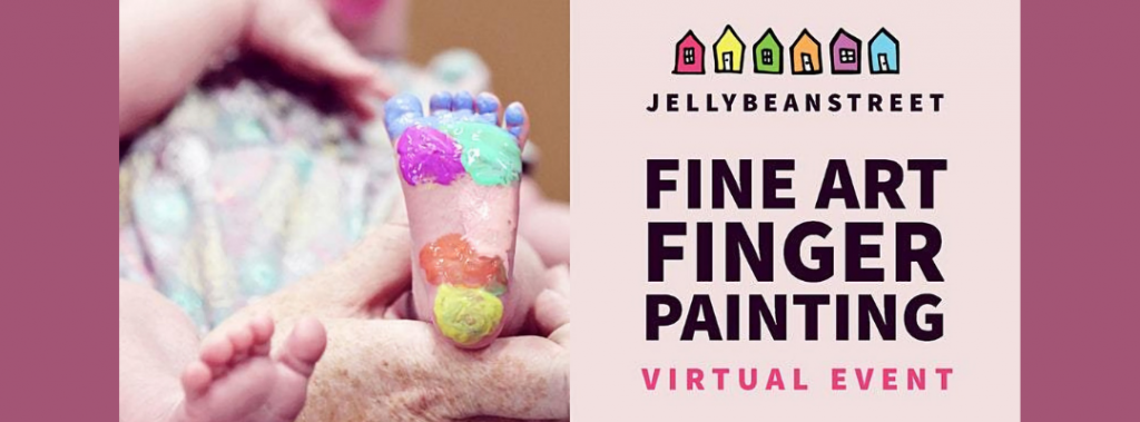 colorful paint on baby's foot